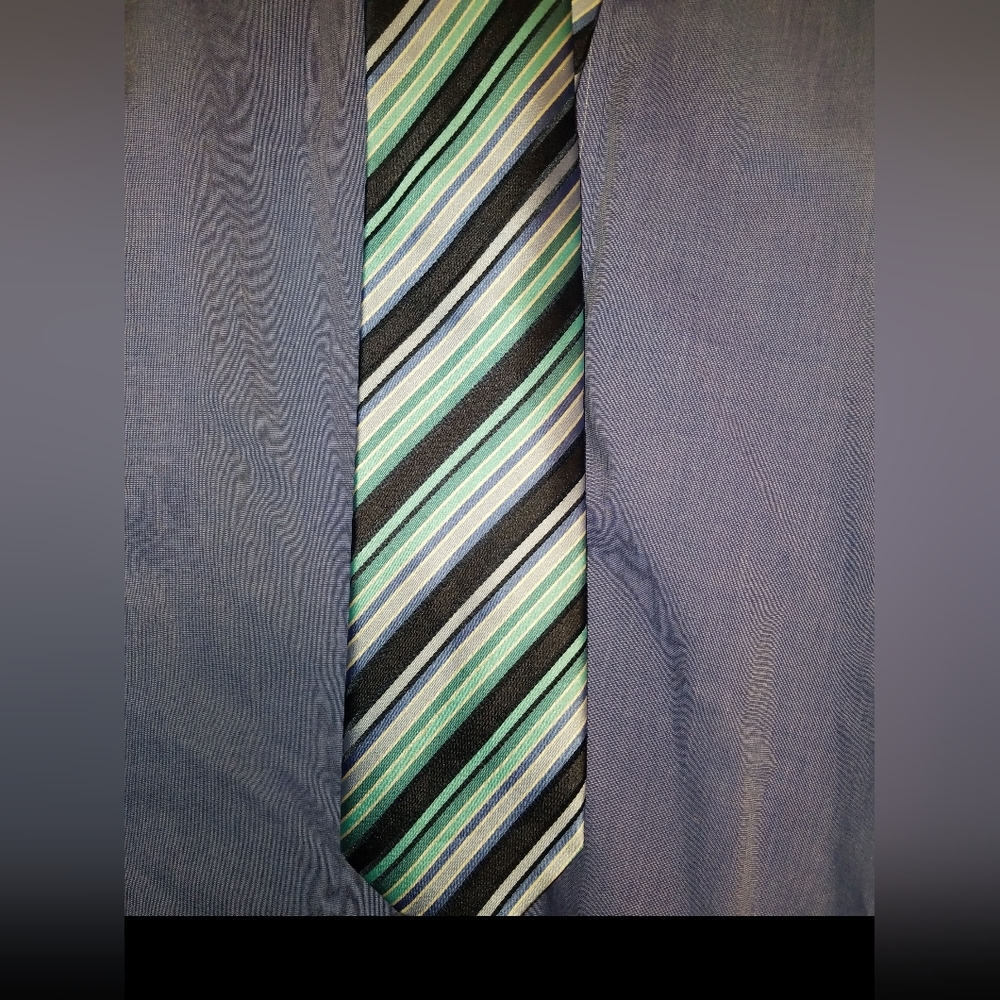 Alexander Julian Shiny multicolored tie